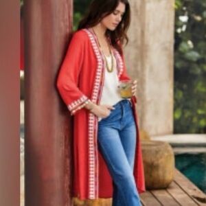 Soft Surroundings Hacienda Kimono Boho Size Large